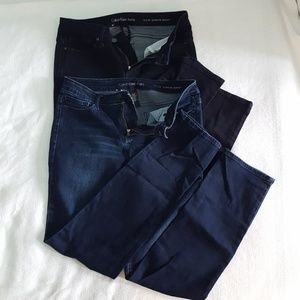 Lot of 2 pr Calvin Klein Jeans Ultimate Skinny